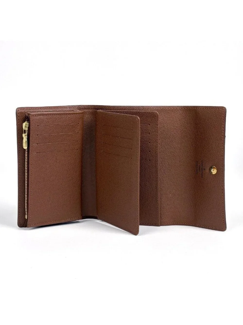 Louis Vuitton Portefeuille Alexandra Trifold Wallet Monogram Brown